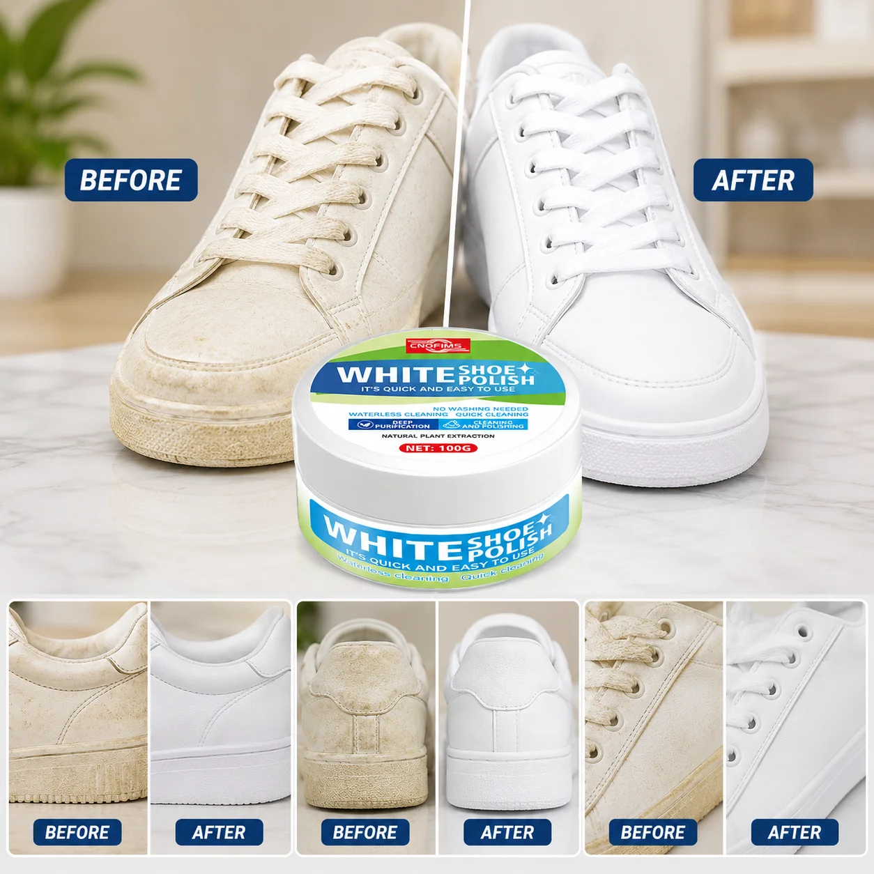 White Shoe Cleaning Cream, Qui - Sneaker Care Clean review and price