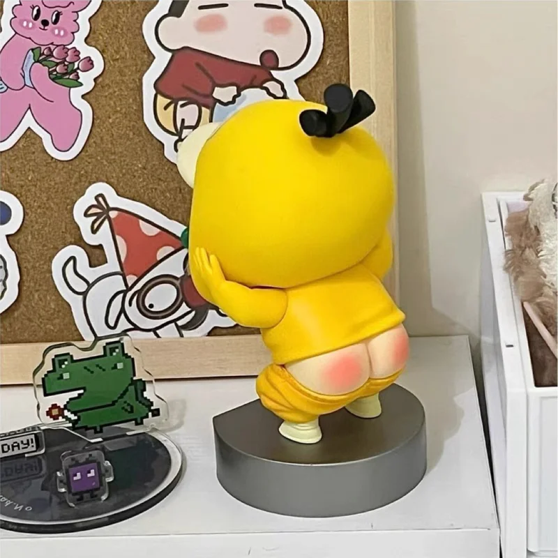 Neue Crayon Shin-Chan Cos Psyduck Duck Dew Ass Boxed Anime Handgemachte Auto Ornamente Sammeln Modell Spielzeug Puppe Kinder geschenke