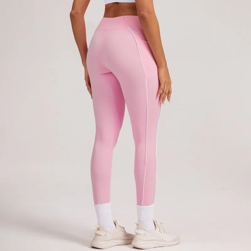 

Women's Color-Block Yoga Leggings High Waist Quick-Dry Way Stretch Tight Sports Pants for Gym Fitness Outdoor Running Workout