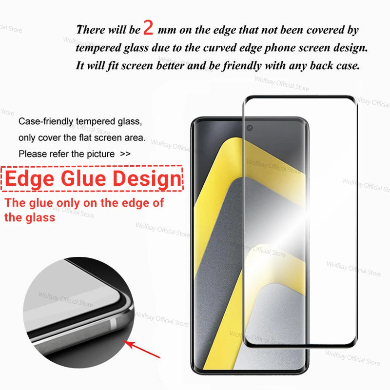 3/2/1 PCS 3D Curved Edge Glass For Xiaomi Poco M8 Screen Protector Xiaomi Poco M8 Tempered Glass Protective Film Xiaomi Poco M8