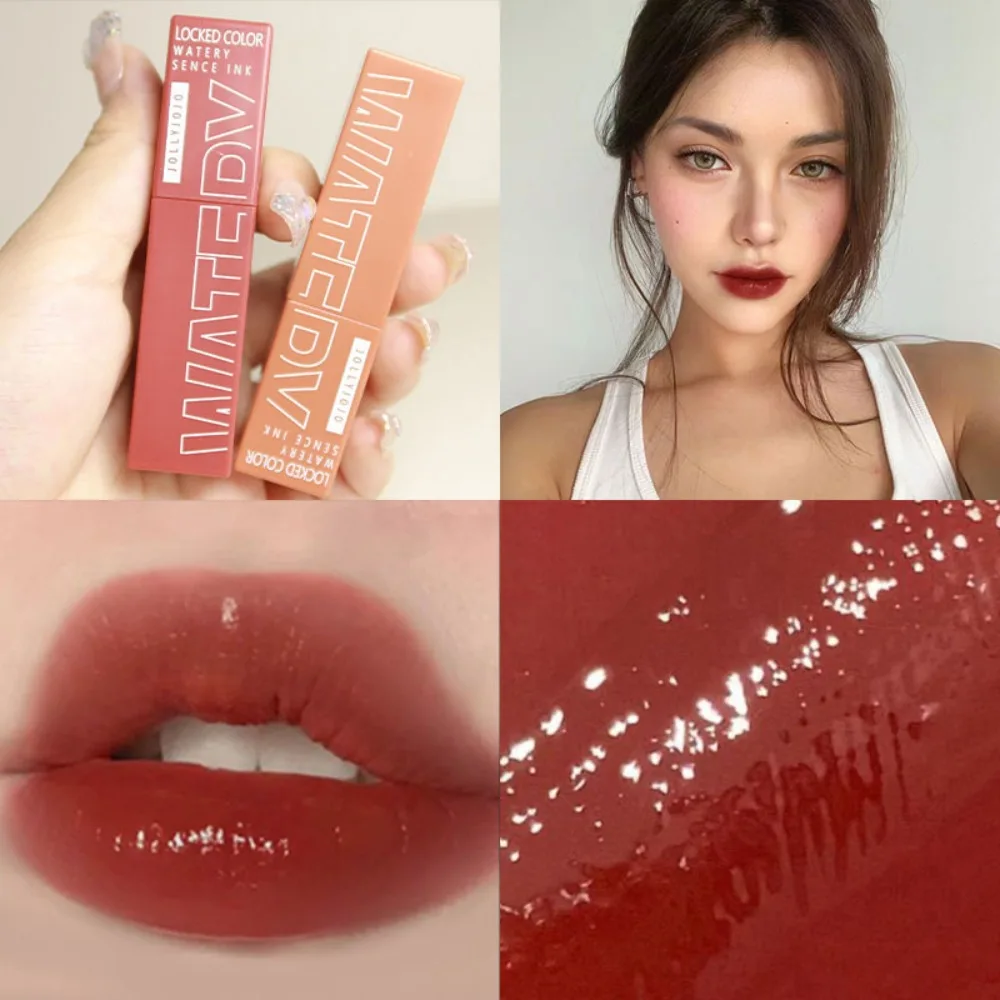 Waterproof Mirror Lip Glaze Sexy Long Lasting Lipstick Lip Gloss