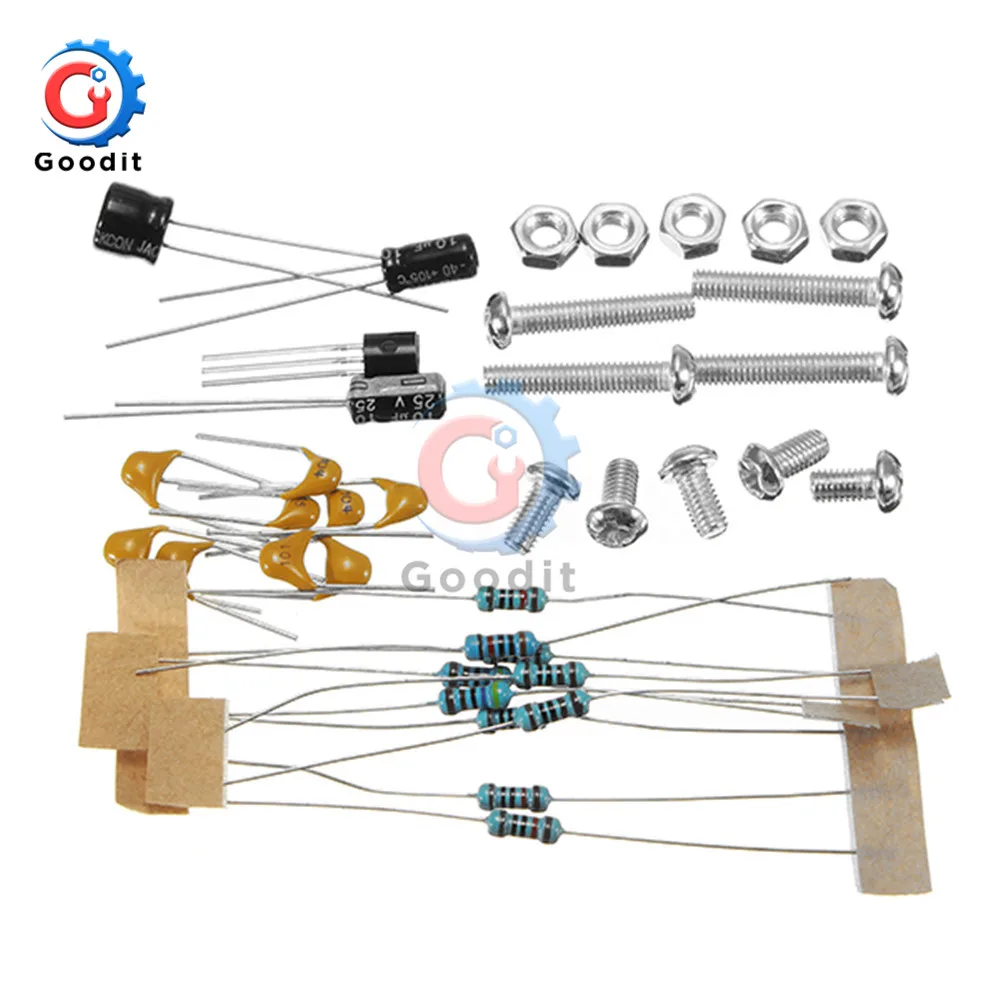 ICL8038 Signal Generator DIY Kit Output 5Hz~400kHz Adjustable Frequency Amplitude Sine Triangle Square Sawtooth