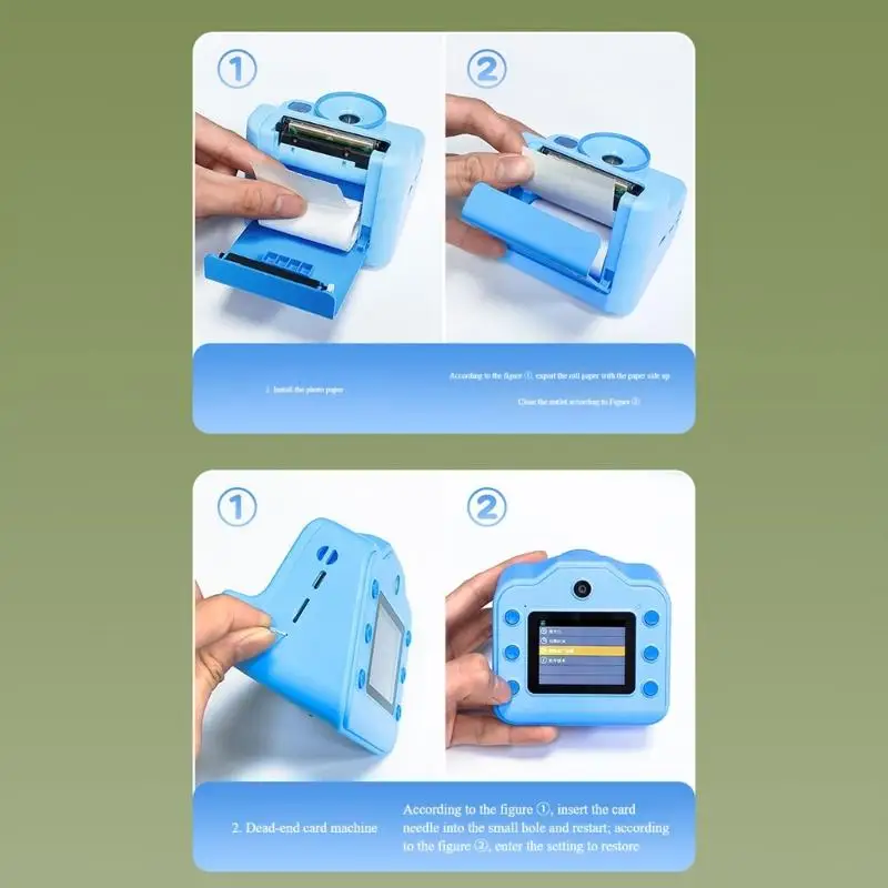

M89C Children Friendly Digital Camera Instantly Photo Printer Girl Favor Camera Toy