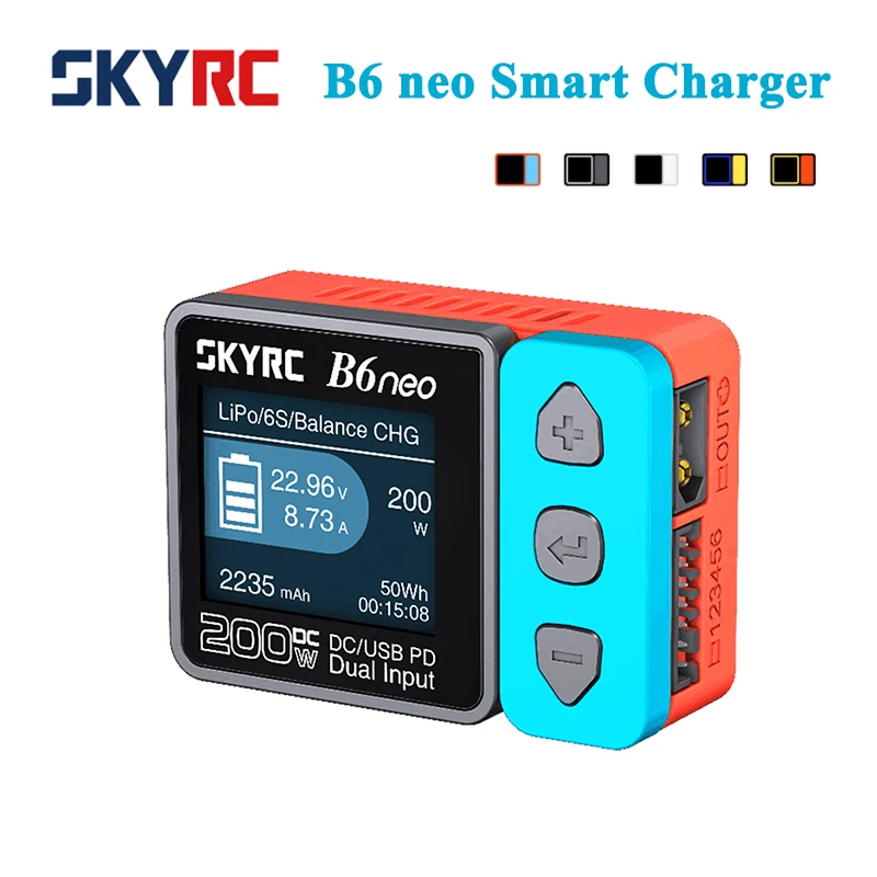 Original SkyRC B6neo Lipo Battery Balance charger AC 80w DC 200W Multi-Function Smart PD PCH-150 charging Dock Discharger