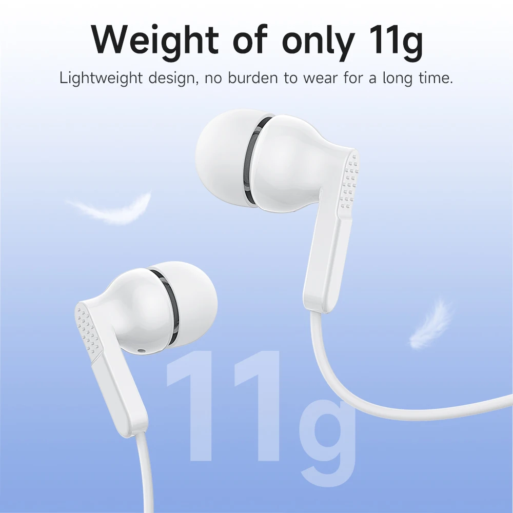 HOCO M121 3.5mm Wired Earphone with Microphone Wire-controlled in-ear Headphone For Music Sport In Ear Monitor Earbud Headset