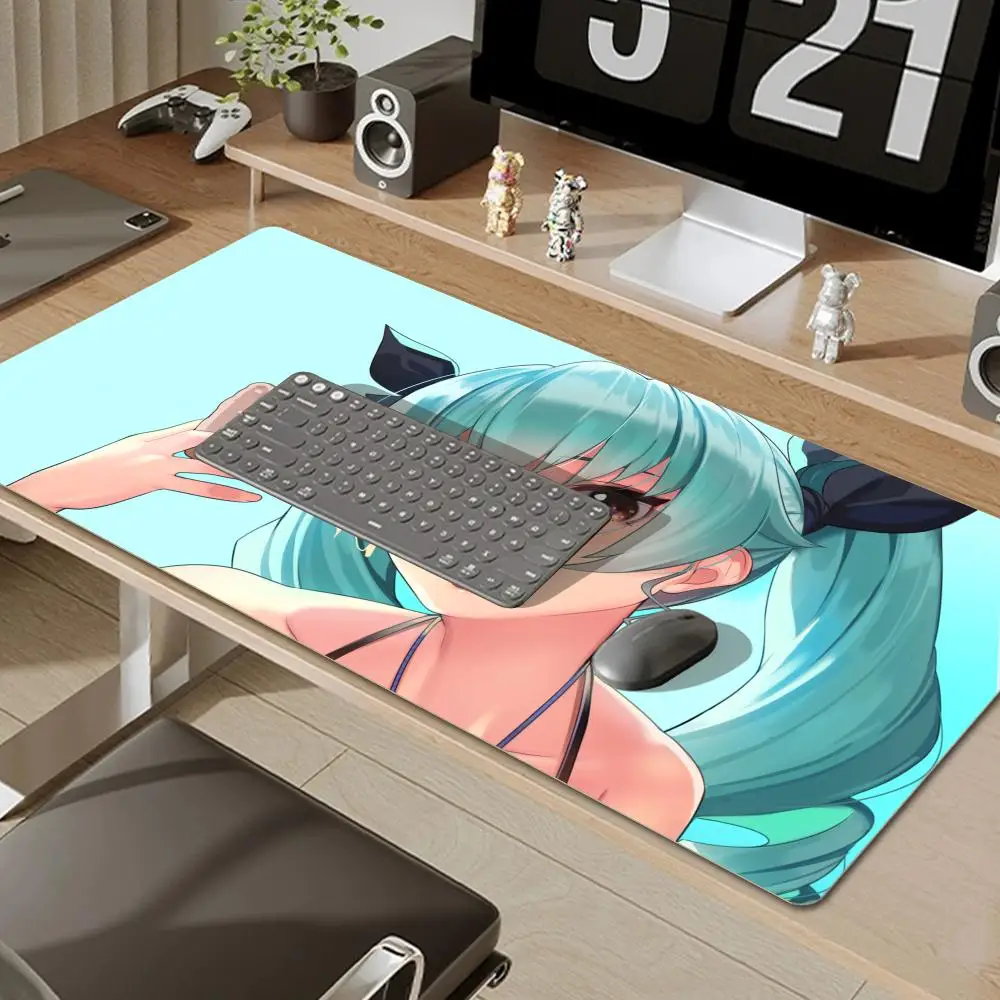 لوحة ماوس كلاسيكية للفتيات من الرسوم المتحركة وبانزر للكمبيوتر المحمول والألعاب والمكتب وواقي المعصم ولوحة مفاتيح غير قابلة للانزلاق