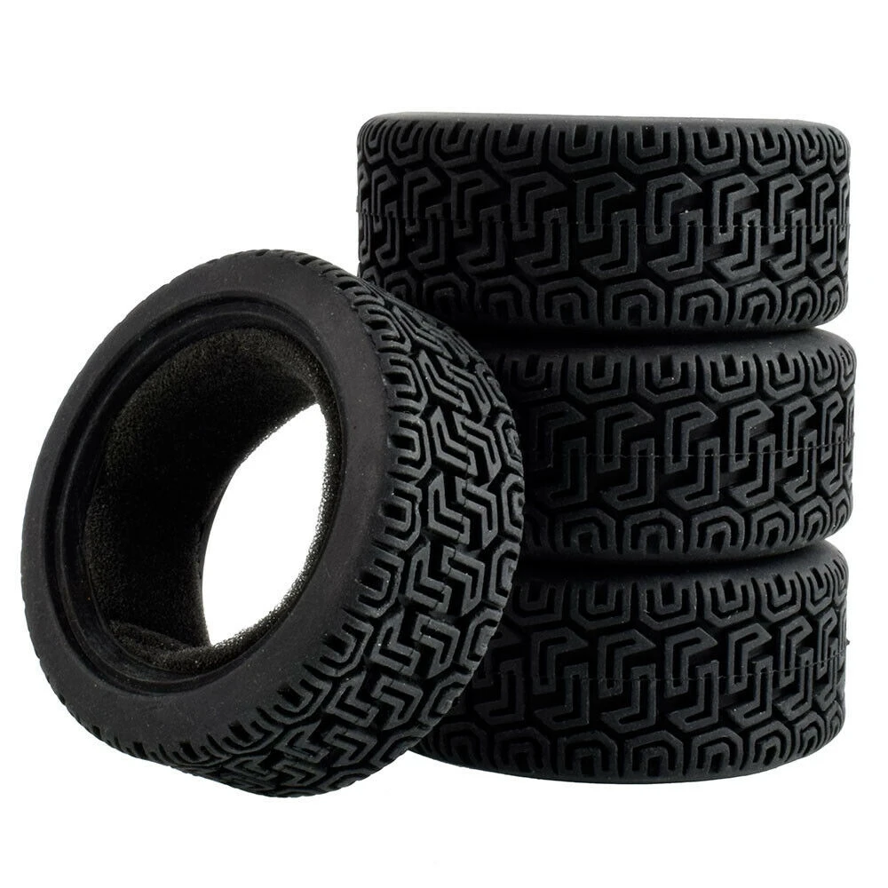 4x RC Racing Rally Tires, D:68mm, W:26mm, fit wheel Diameter:52mm HSP HPI 8014