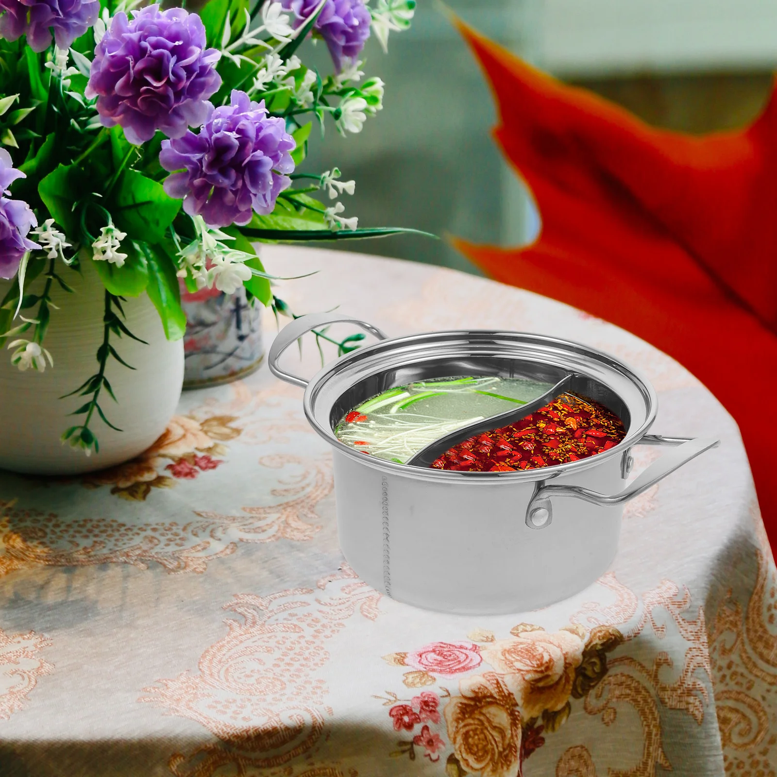 

Hot Pot Cooker Small Cooking Utensils Pans Pots Noodle 201 Stainless Steel Soup Individual Saucepan