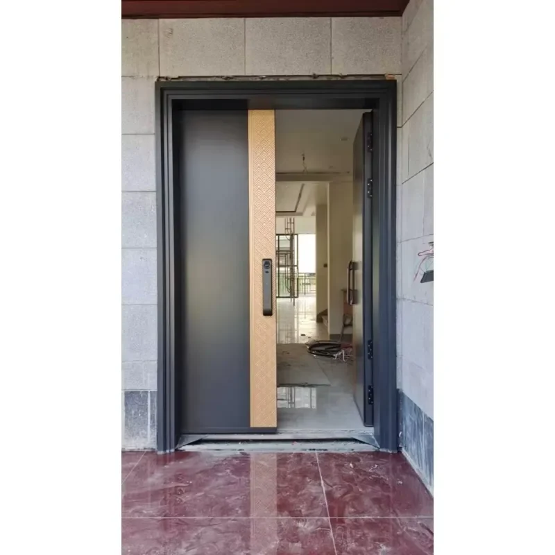 Cast Aluminum Door with Fine Carving - European Classical Design, Grand Villa Entrance Door