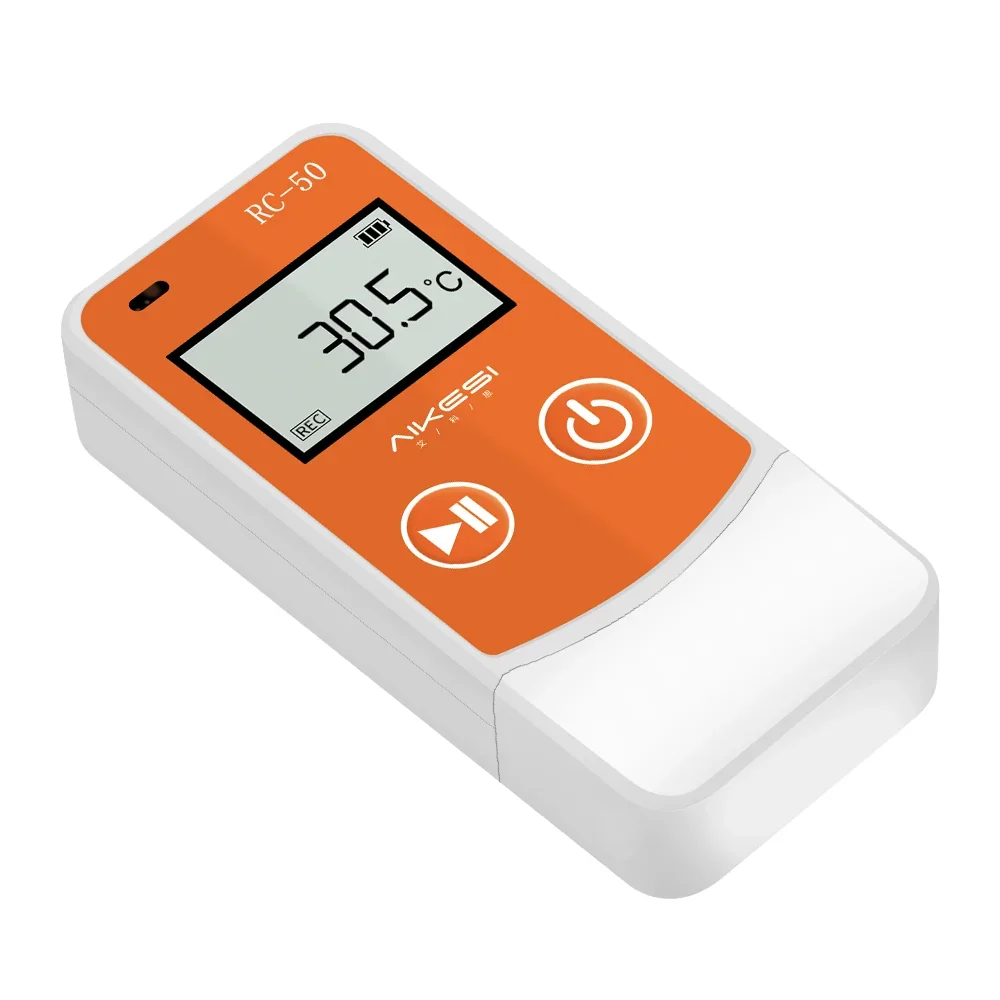 AIKESI RC-60 Humidity & Temperature Measurement Data Logger With LCD Screen Data Logger Temperature Food Cold-chain Logistics