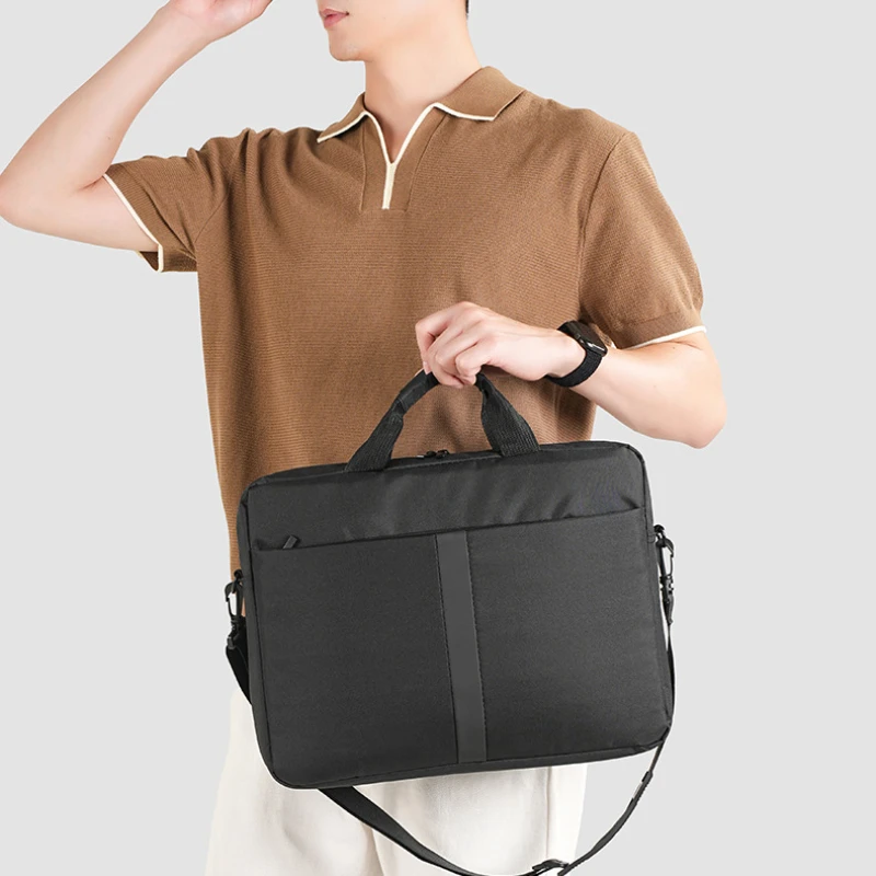 Large Capacity Business Briefcase Men Women Handbag Crossbody Laptop Bag 13.3 14 15 15.6 16 Inch Notebook for Office Daily Use