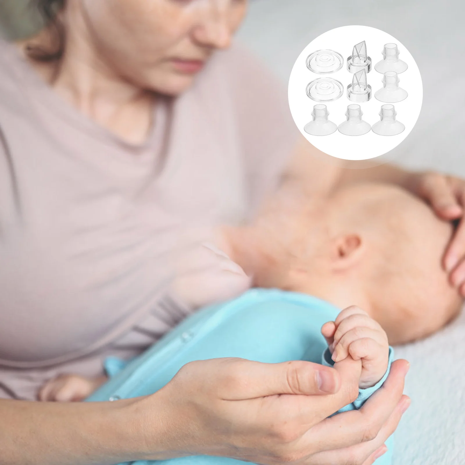 Electric Pumps Breast Accessories Converter Baby Newborn Items Replace Transparent Silica Gel Mother