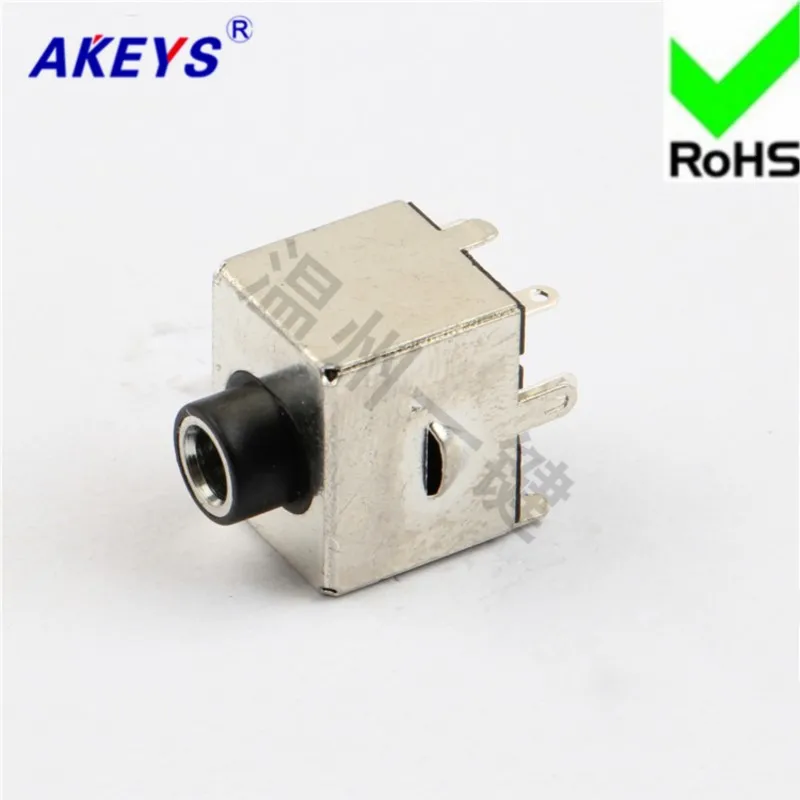 10 pcs Headphone Socket 5 foot pin 3 fixed foot 3.5MM Socket Master Power Socket PJ-354 Copper Sleeve