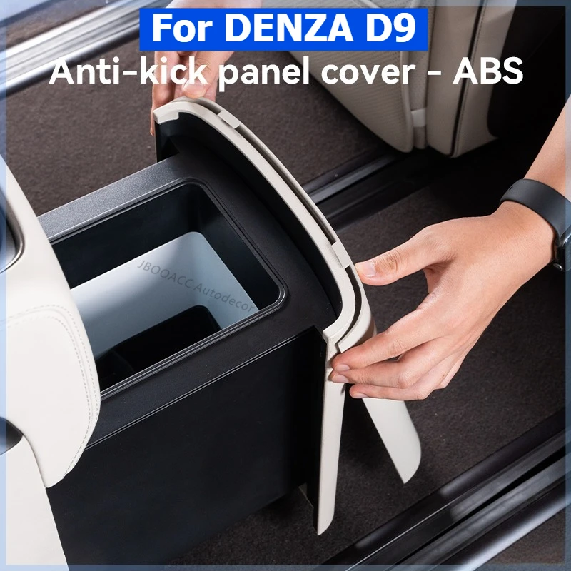

For DENZA D9 2024 2025 Car Rear Seat Fridge Panel Cover ABS Anti Kick Guard Rear Plate Refrigerator Protective Cover Accessories