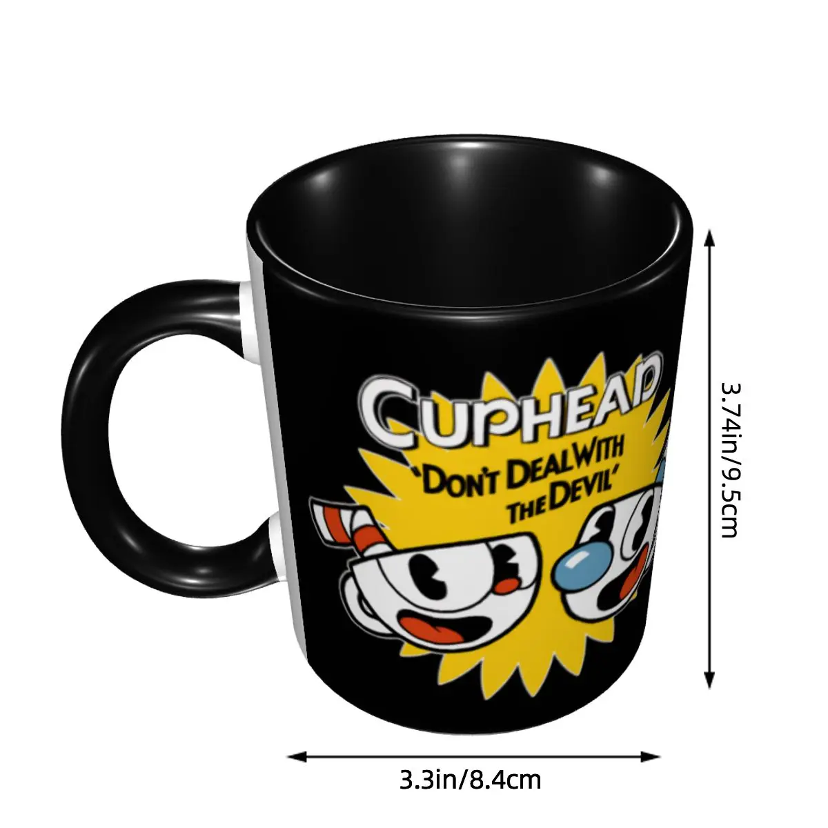 Personalized Cuphead And Mugman Video Games Mugs DIY Ceramic Milk Tea Coffee Cup