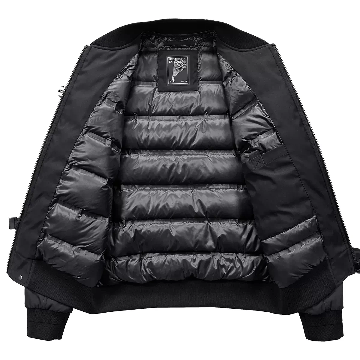 2022 Winter Men Functional Down Jacket Multi Pockets Tactical White Duck Down Jacket Warm Bomber Outwear Coat Hip Hop Streetwear