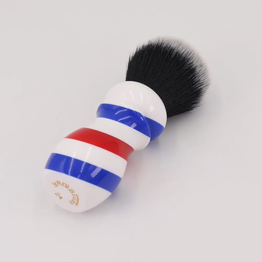 Yaqi New Barber Pole Style 24mm Tuxedo Knot Men's Shaving Brush