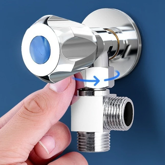 3 vie 1/2 "Latone Chrome Deviatore Separatore d'acqua T Forma Rubinetto Adattatore Valvola Rubinetto dell'acqua Connettore Splitter Doccia Alimentazione