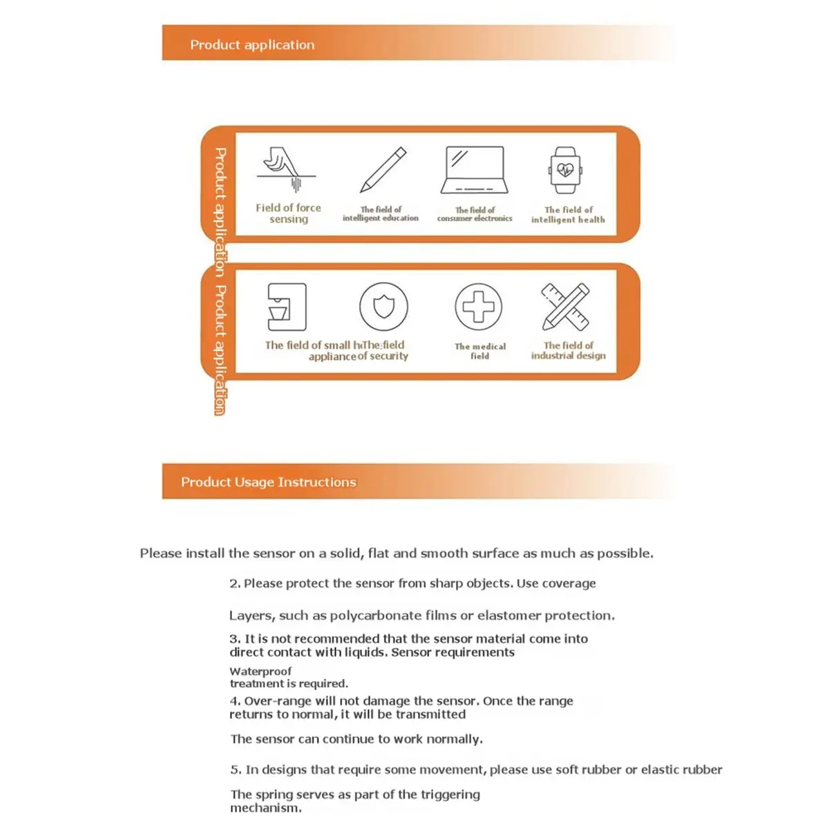 0.5KG-50KG Large Range Large Area High Linearity Through-Hole Thin Film Flexible Pressure Sensor Thin Film Pressure