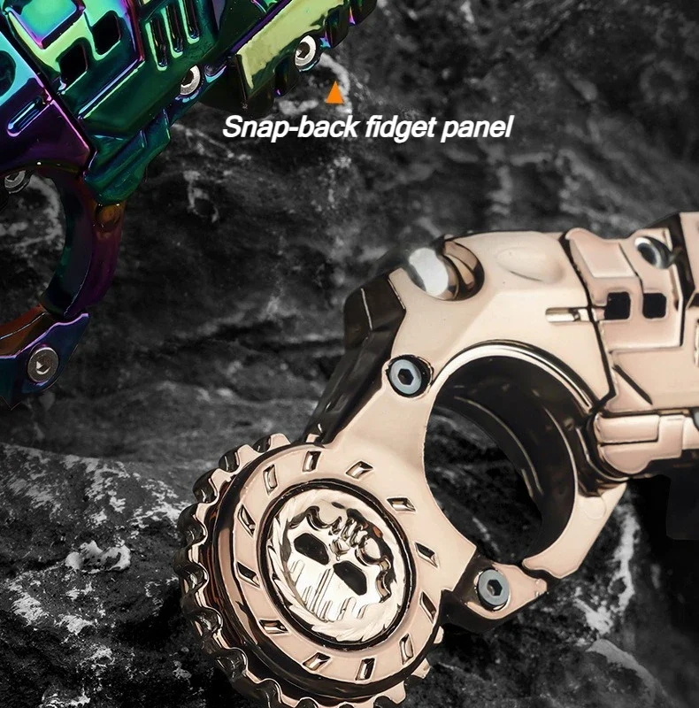 Miniatur-Legierungs-Fingerspinner-Gadget | Mechanisches Feedback-Spielzeug zur Stresslinderung | EDC Schreibtischdekoration als Geschenk für Männer – Detail 7