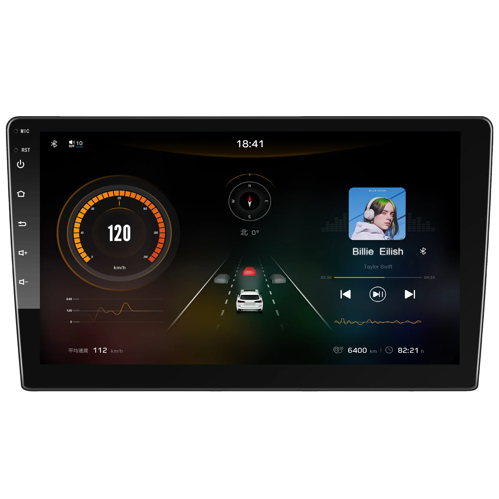 Touch Screen Android Car Split-screen GPS/AM/FM Navigation Radio Multimedia Video for Player Android Auto