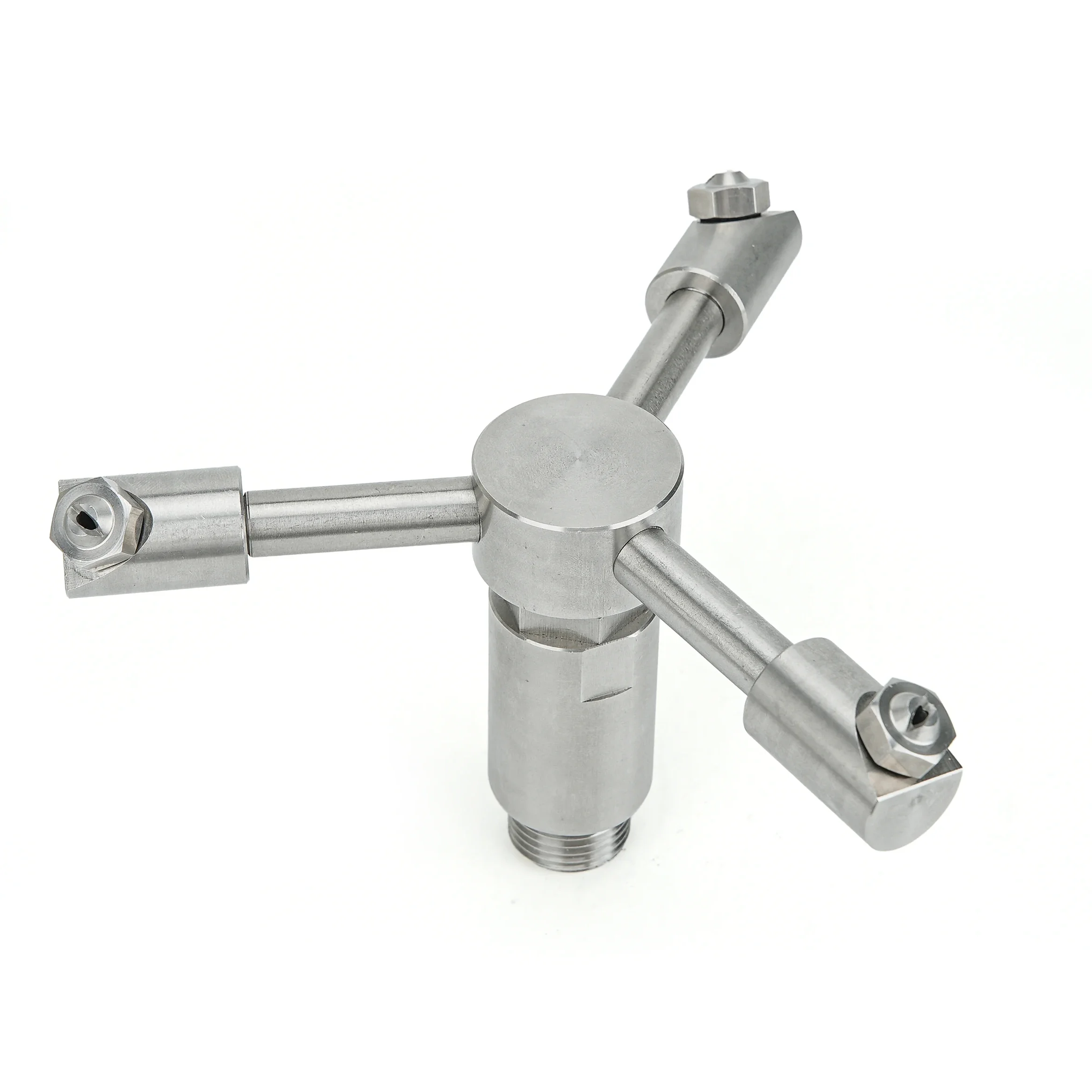 فوهة دوارة 360 درجة من الفولاذ المقاوم للصدأ مقاس 1/2 بوصة، فوهة تنظيف خزان الضغط العالي، فوهة رش الغسالة لإزالة الغبار