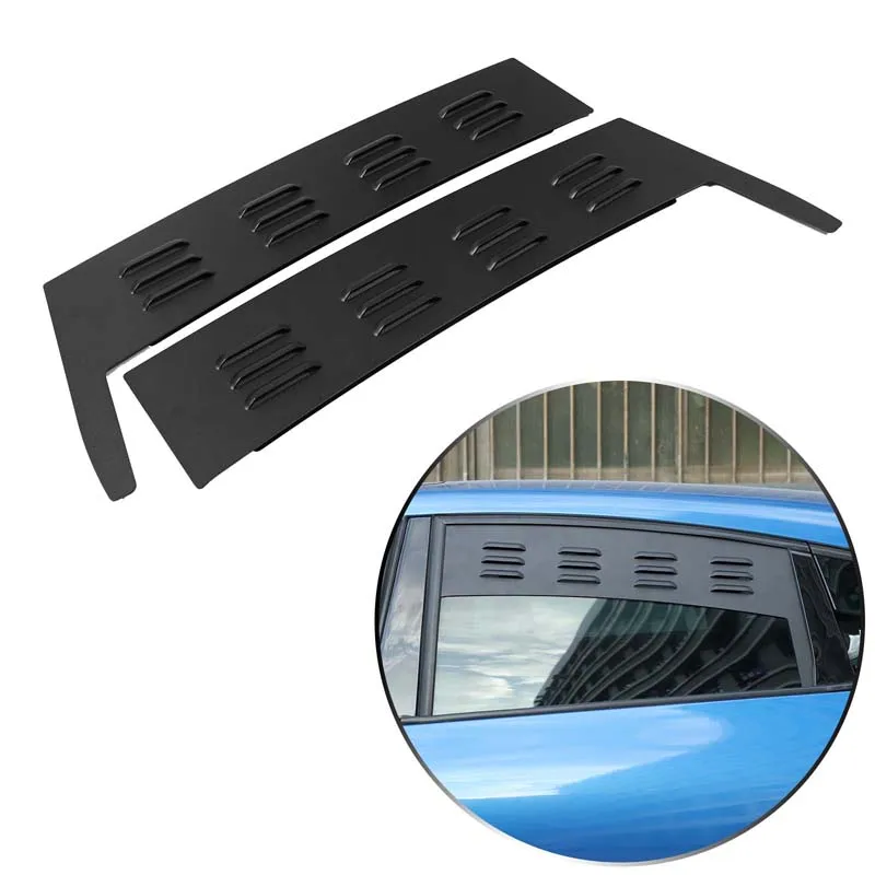 

For SEAT Leon 2008-2012 Automotive Rear Ventilation Louvers Aluminum Alloy Black Automotive Exterior Modification Accessories