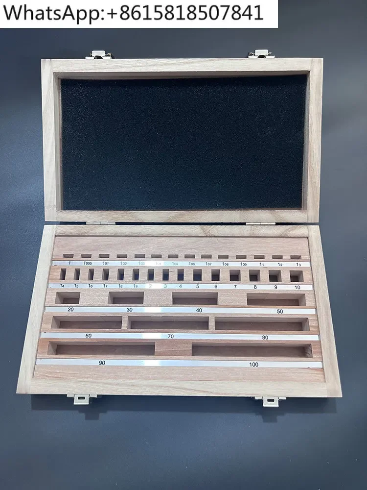 Southwest block gauge set, special wooden box for measuring blocks 47 83 103 87 pieces, micrometer detection standard packaging