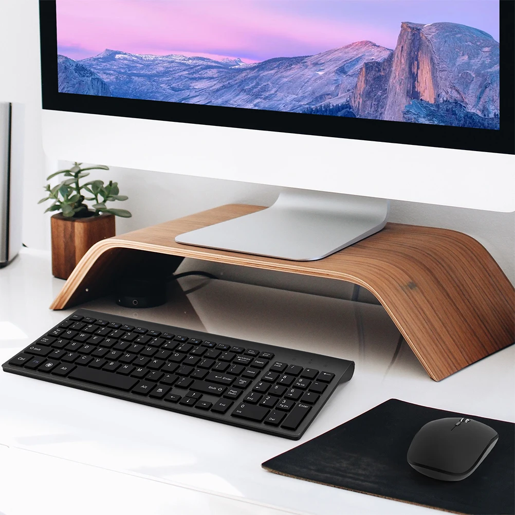 

Ultra Thin Wireless Keyboard Mouse Combo Quiet For Laptop Pc 10M Range Silent Scissor Adjustable 800-1600 Dpi Office Home