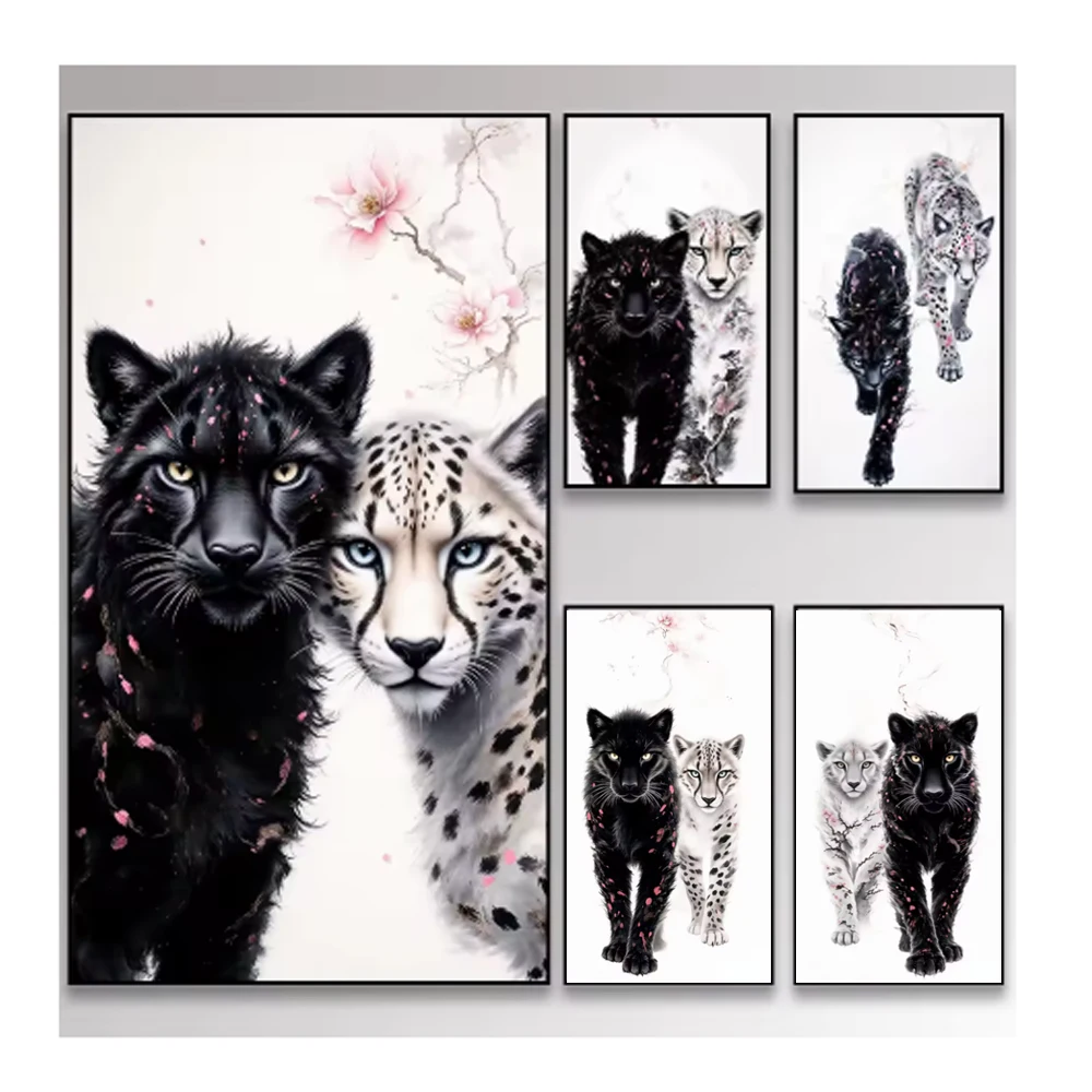 

Shadow Leopard 5D Diy Diamond Painting Kits For Adults,New 2026 Diamond Art For Beginner, Suitable For Home Living Room