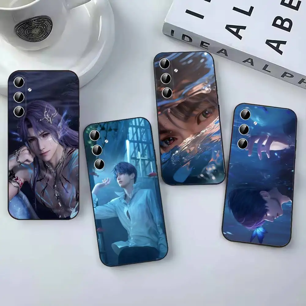 Game Love and Deepspace Rafayel Fashion Black coque Phone Case For Samsung Galaxy A12,22,32,52,53,71,73, Note9,10,20 Ultra