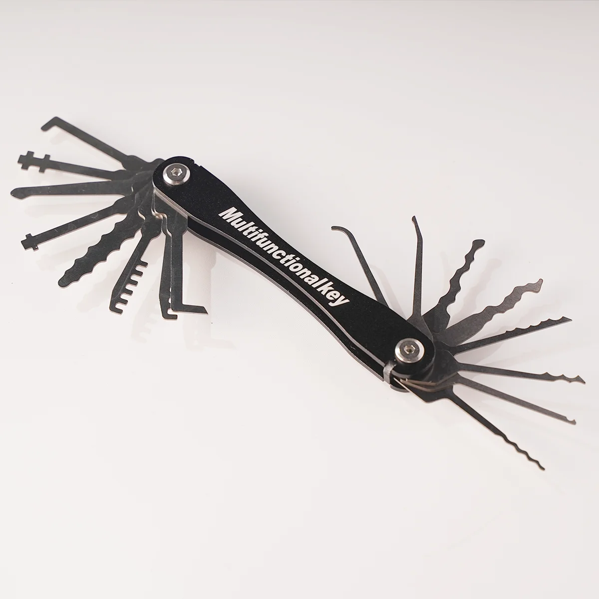 16Pcs Dual Head Compact Unlocking Set, Multifunctional Door Opening Key, Mini Hook and Hook Disassembly Kit