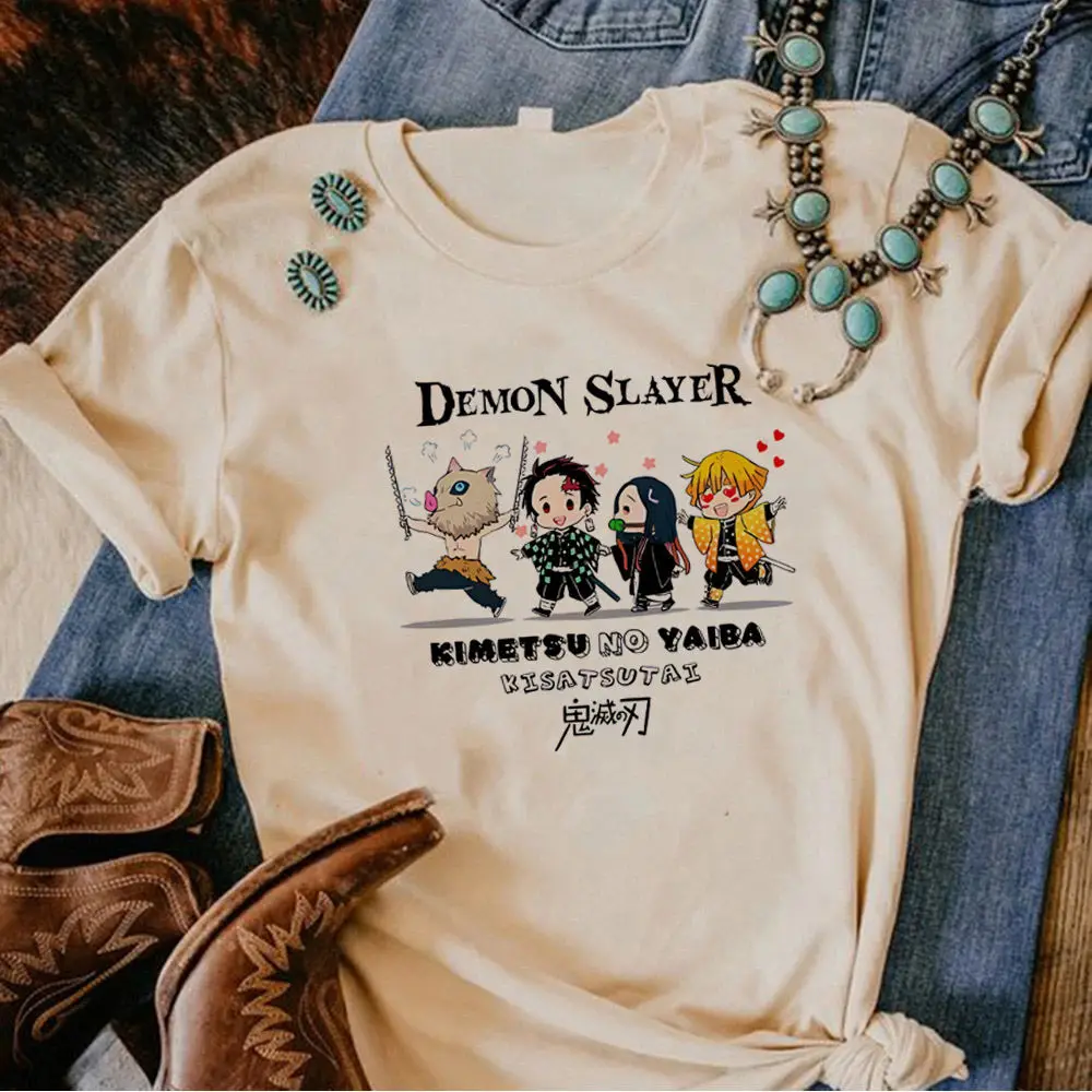 Demon Slayer Kanao Tsuyuri camiseta mujer cómoda kawaii transpirable gótico hip hop Y2k camisa 80s Y2k Retro 2000s