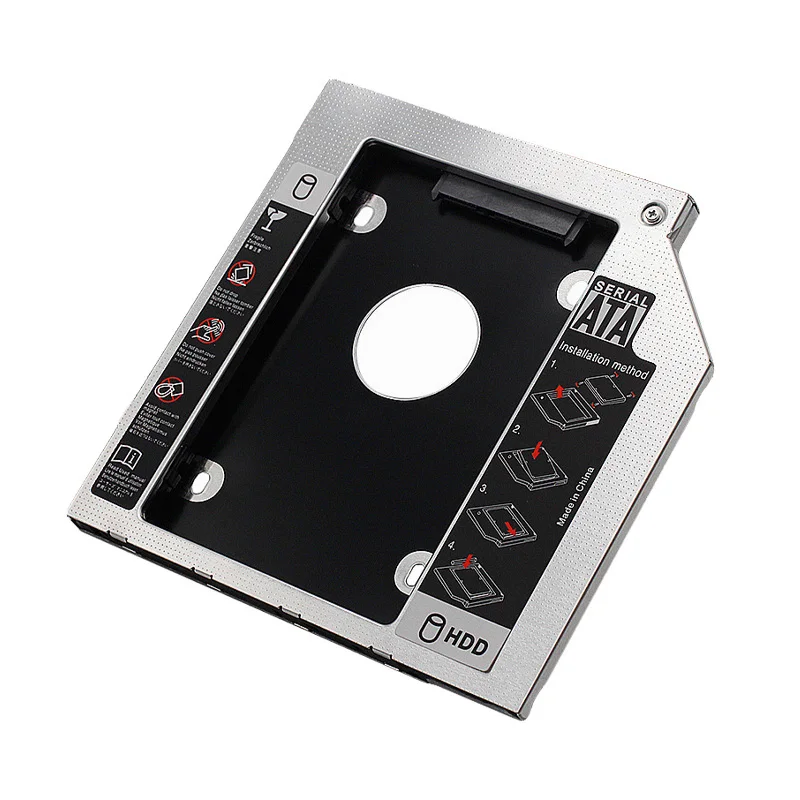 

2/1 шт. HDD SSD Caddy адаптер SATA 3,0 интерфейс держатель жесткого диска для ноутбука 9,5 мм кронштейн для CD DVD ROM оптический отсек