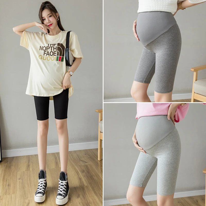 New Thin Cotton Maternity  Legging Sports Casual Yoga Belly Legging Clothes for Pregnant Women Pregnancy Shorts leggings