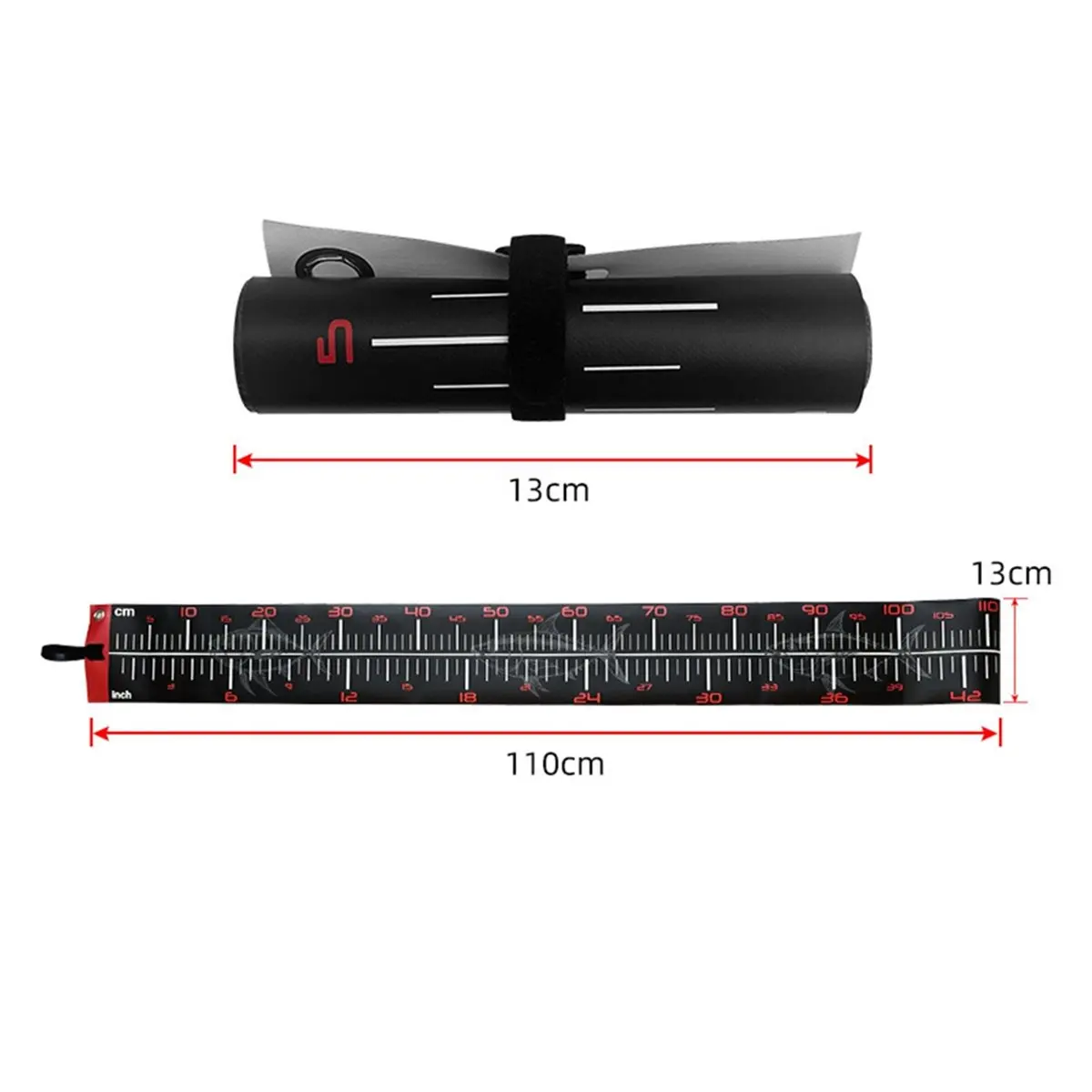 (ABHW) Glow in the Dark Fish Ruler for Boat, Waterproof PVC Fish Measuring Sticker, Large Scale Fishing Measuring Tape