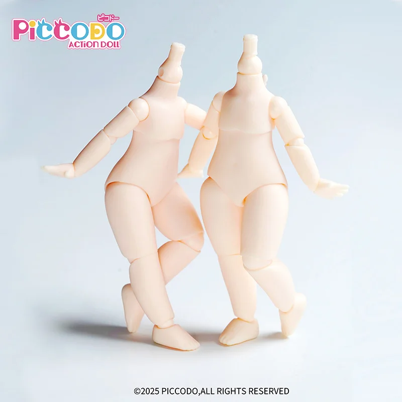 

Piccodo Original Jiubi Voxel Body BJD Doll 12-Point Articulated Super White Skin Base Movable Figure for Customization