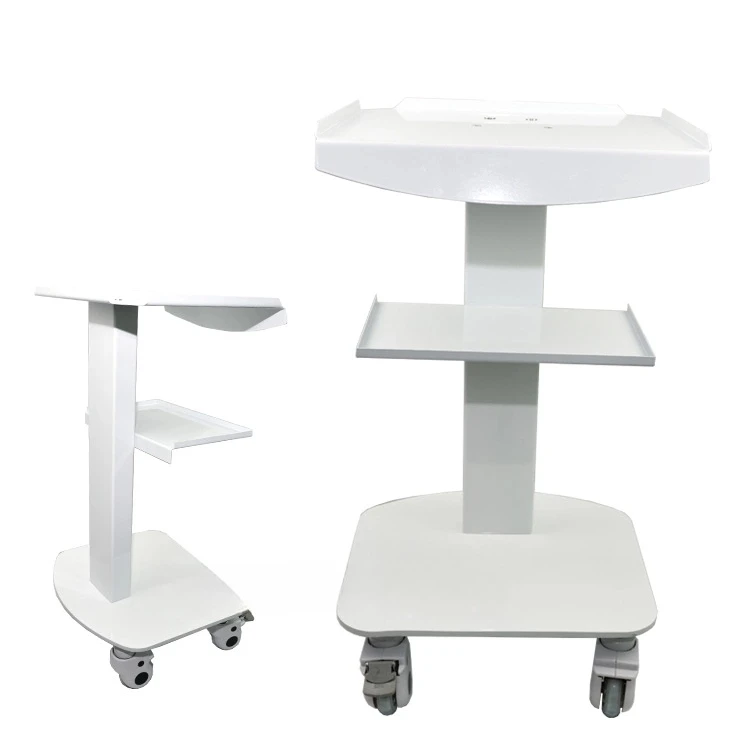Dentals Mobile Trolley, Portable Trolley Dentals  Beauty Salons Steel Plate Paint Wheels with Brakes