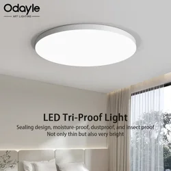 Luz LED de techo moderna, iluminación a prueba de polvo, impermeable, a prueba de mosquitos, tres luces a prueba de mosquitos, sala de estar, dormitorio, balcón, 220V