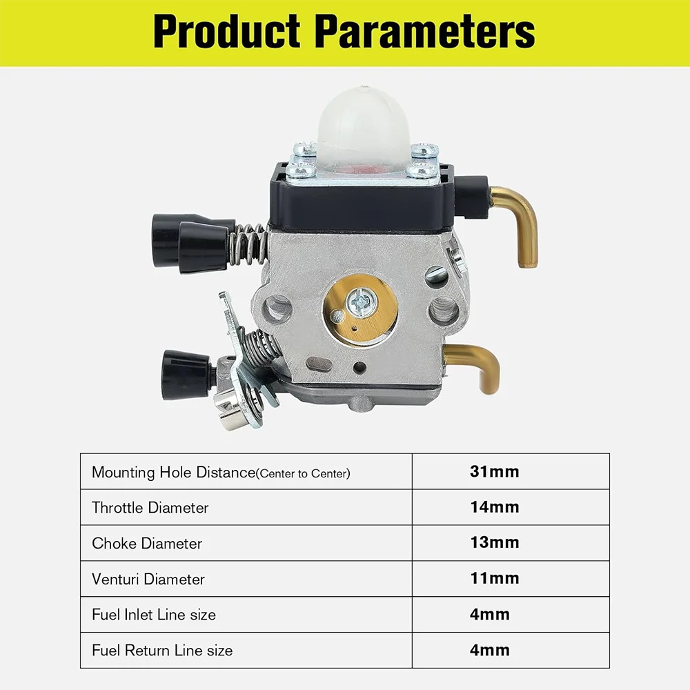مكربن FS55 سهل التشغيل مع مجموعة إعادة البناء المميزة FS45 FS38 HL45 Carb لأجزاء أداة تشذيب الحافة ZAMA STIHL #5