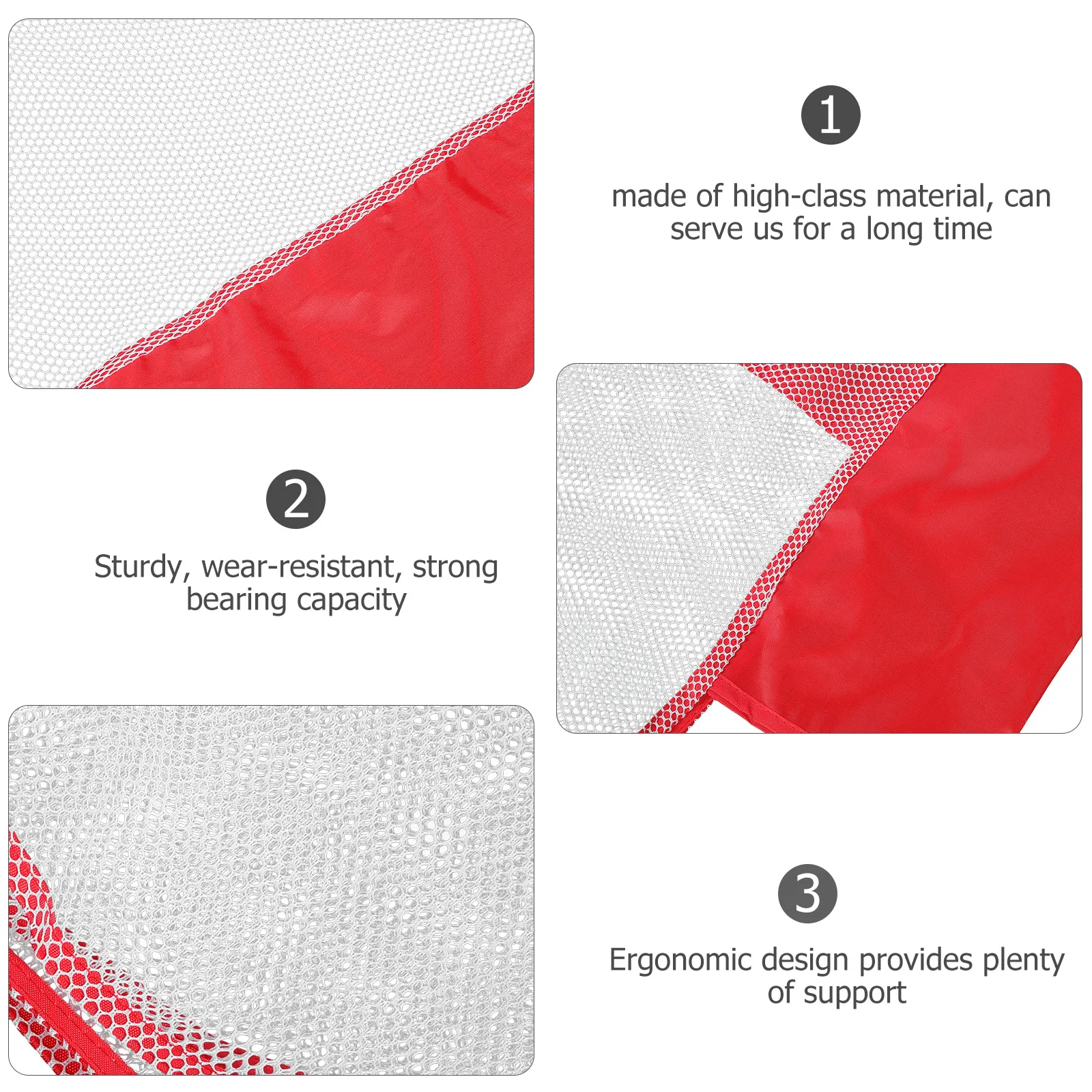 

2Pcs Floating Mesh Net for Pool Beach Lake Fun Water Sports Portable Pool Accessory PVC Red Color DIY Decorations