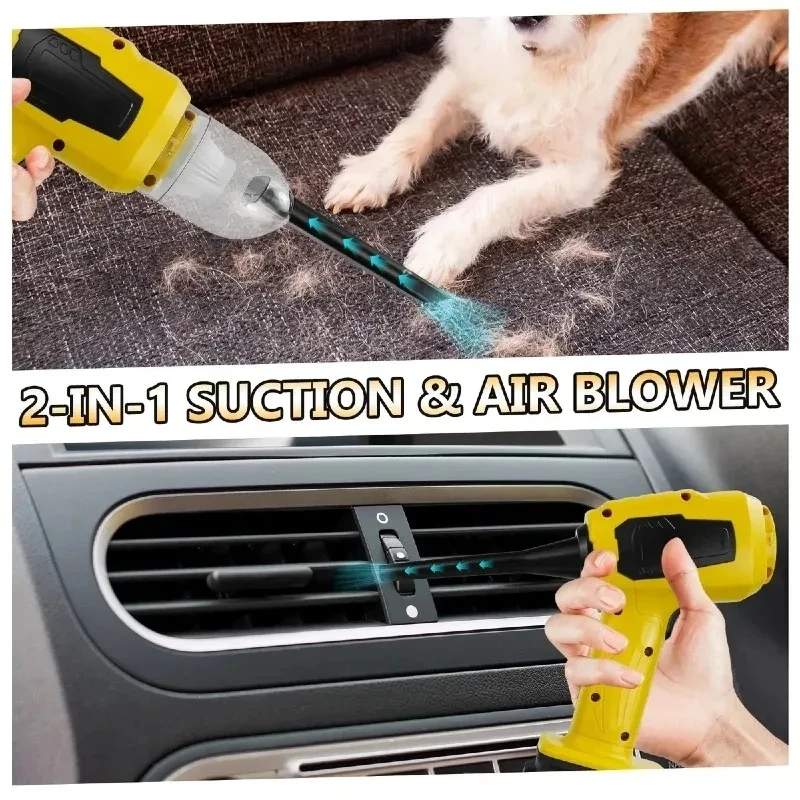 Vacuum Cleaner VESMATITY Handheld Cordless Strong Suction Mini Home Cleaner Blower Compact for 21-V 18V Battery High Performance