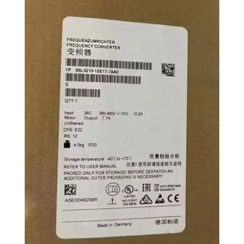 

Brand new High-quality 6SL3210-1SE17-7AA0 6SL3210-1SE21-8UA0 6SL3210-1SE16-0AA0 6SL3 210-1PE23-3UL0 Fast delivery