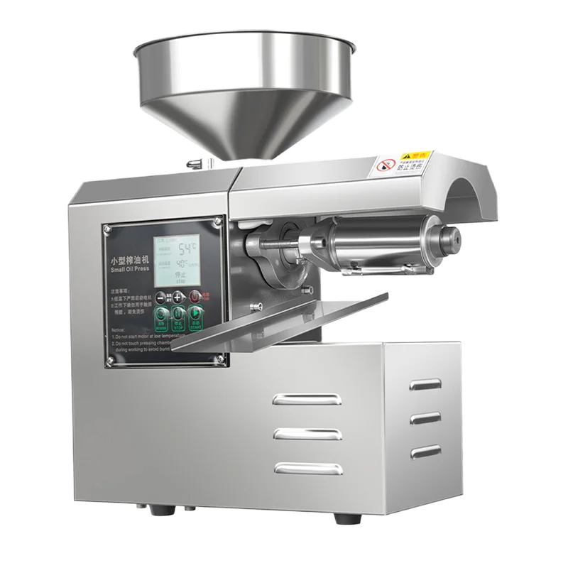 

220 В 110 В новый пресс для масла, бытовой двойной пресс для горячего и холодного масла, автоматический коммерческий пресс для арахисового и кунжутного масла