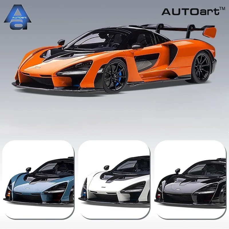 

Модель автомобиля из литого под давлением сплава McLaren Senna 1/18 в наличии, игрушки для мальчиков, подарки на детский фестиваль, декоративные украшения для взрослых.
