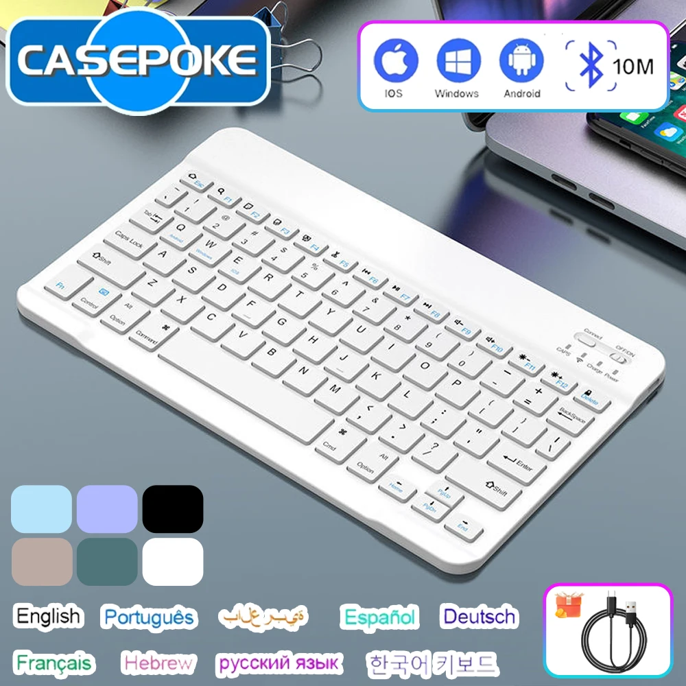 2025 لوحة مفاتيح وماوس عالمية جديدة لأجهزة iPad 2025 A16 لأجهزة Apple Samsung Xiaomi Tablet PC Max Phone لوحة مفاتيح لاسلكية تعمل بالبلوتوث #1