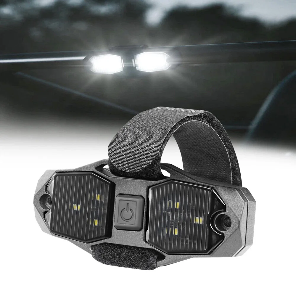 

For Can Am Maverick X3 Max R 2017-2025 UTV LED Interior Dome Light 12V Universal Roll Bar Mount Map Light Courtesy Light