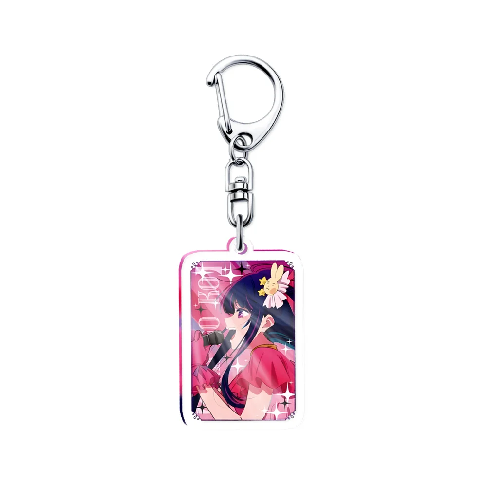 Oshi No Ko Anime Keychain Ai Hoshino Ruby Hoshino Kana Arima Cartoon Cosplay Figures Pendant Key Chain Ring Jewelry Accessories