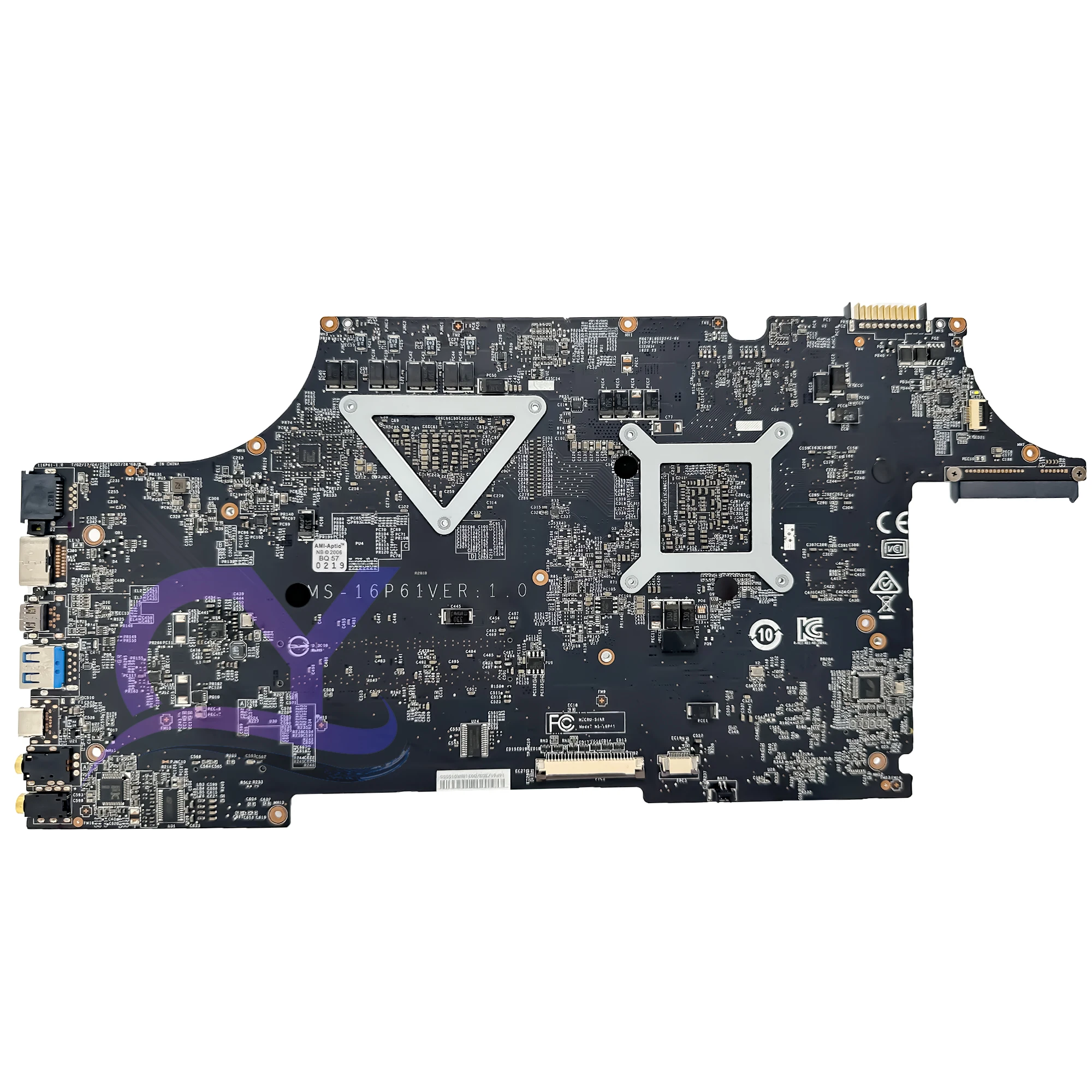 Imagem -02 - Placa-mãe do Portátil para Msi Ms16p61 Gl63 8rd Gl73 We63 8js Ms-16p6 I58300h I79750h Gtx1050 1050 ti P1000 100 Testado