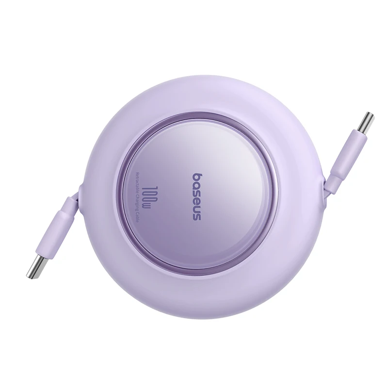 Baseus Free2Pull Mini zwijany kabel ładujący USB-C do USB-C 100W — zdjęcie produktu 5